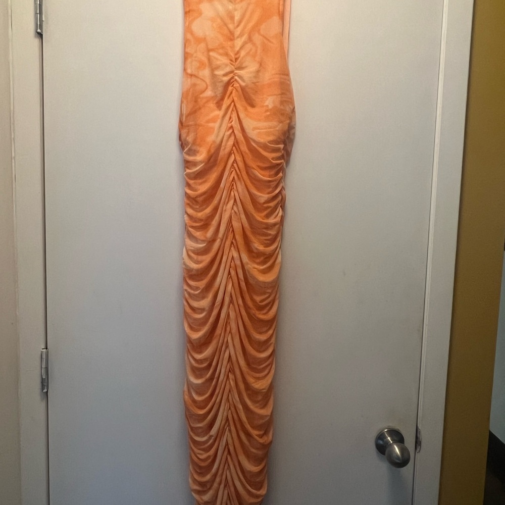 House of Harlow 1960 Orange Bodycon Maxi - Picture 2 of 3